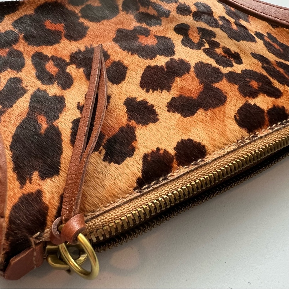 NWT Madewell Simple Leopard Print Genuine Calf Hair Crossbody Bag - Picture 14 of 17